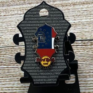 Hard Rock Cafe Atlanta Georgia Flag Guitar‎ Headstock Pin Collectible On Card